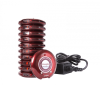 Комплект из 10 пейджеров-приемников iKnopka R18 с зарядной станцией и БП